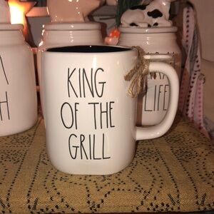 Rae Dunn KING OF THE GRILL Mug with Grill Charm